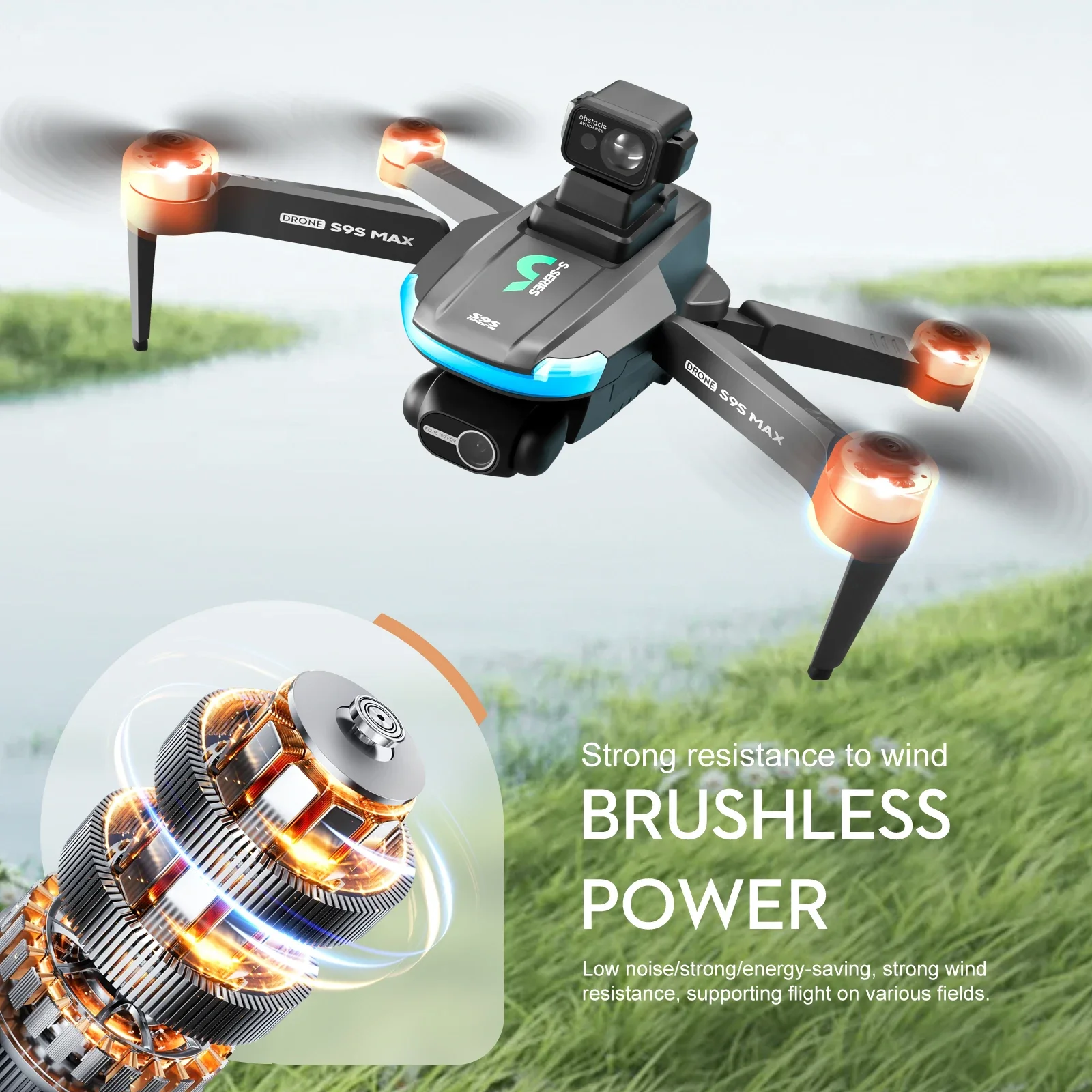 NEW S9S MAX MINI Drone 4K 2-Ax - Drone Gimbal 2 Axis incelemesi ve fiyatı