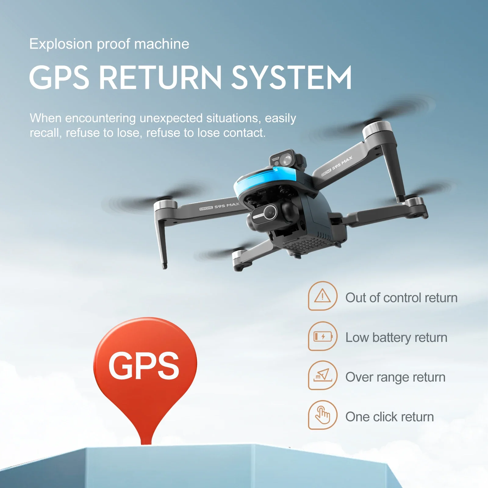 NEW S9S MAX MINI Drone 4K 2-Ax - Drone Gimbal 2 Axis incelemesi ve fiyatı