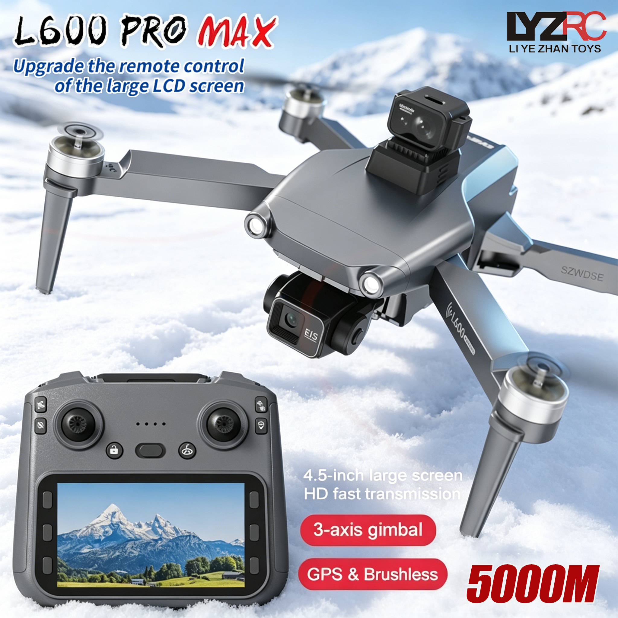 L600 MAX GPS Drone Professiona - Drone Gimbal 3 Axis incelemesi ve fiyatı