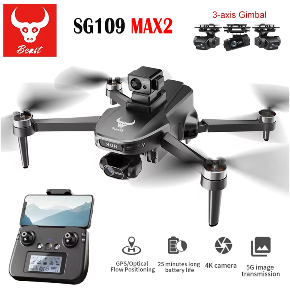 SG109 MAX2 Professional FPV 8K - Drone Gimbal 3 Axis incelemesi ve fiyatı