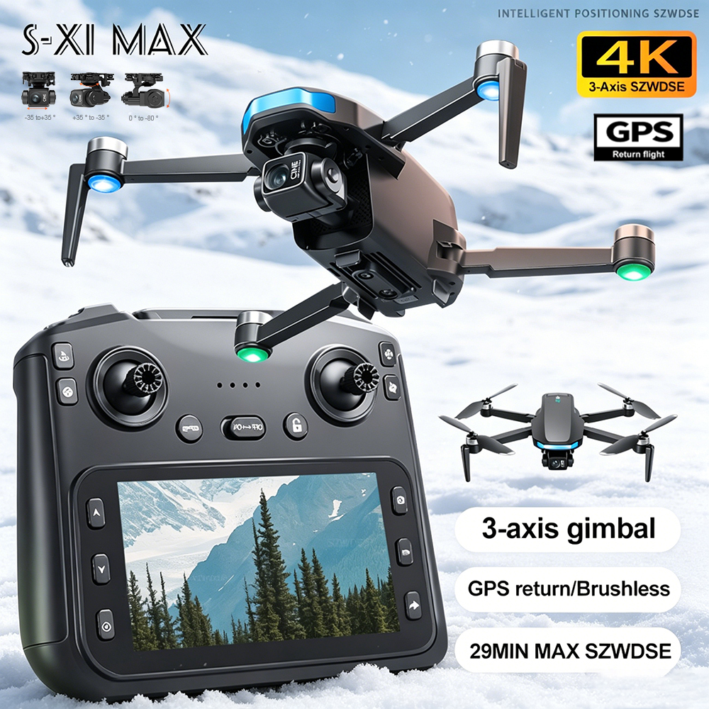 New S-X1 MAX Drone GPS 8K Prof - Drone Gimbal 3 Axis incelemesi ve fiyatı
