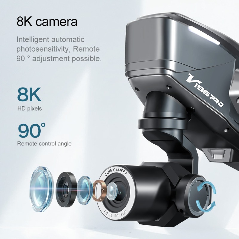 2025 V196 Automatic Obstacle A - Drone Gimbal 2 Axis incelemesi ve fiyatı